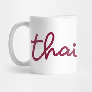 Thailand - maroon red Mug